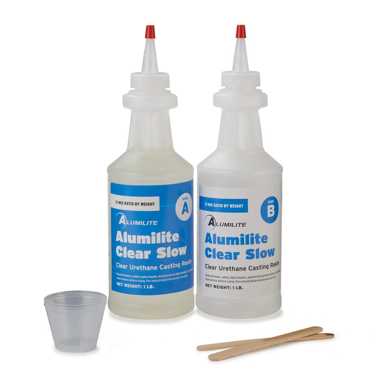 Clear (Slow) 12-Minute Urethane Casting Resin Kit - Weight:2 lb
